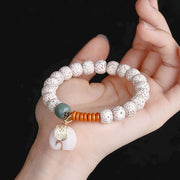 Buddha Stones Hand Polished Mani Bodhi Elephant Pattern Inner Peace Bracelet - image 8