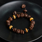 FREE Today: Simple And Meaningful Natural Coffee Beans Yak Bone Beads Bracelet