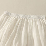 Buddha Stones 7-8 Length Elastic Waist Women's Wide Leg Cotton Linen Pants With Pockets - image 15