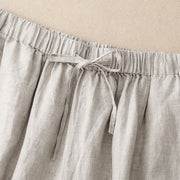 Buddha Stones Summer Elastic Waist Women's Capri Cropped Wide Leg Pants With Pockets - image 19
