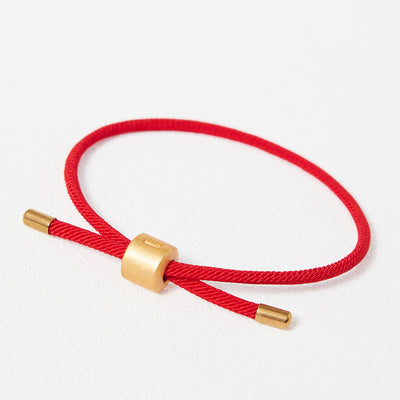 Buddha Stones Lucky Red String Bracelet - Red String(Gold)(Bracelet Size 15.5-22cm) - image 1