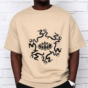 Buddha Stones OM Symbol Lotus Flower Pattern Tee T-shirt - image 11