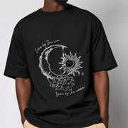Buddha Stones Sun Moon Lotus Flower Pattern Tee T-shirt - image 5