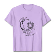 Buddha Stones Sun Moon Lotus Flower Pattern Tee T-shirt - Plum - 2XL - image 17