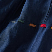 Buddha Stones Colored Thread 7-8 Length Women's Harem Cotton Linen Pants With Pockets - image 16