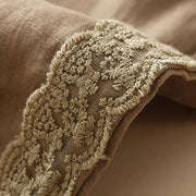 Buddha Stones Plain Lace Women's Harem Cotton Linen Pants With Pockets - image 2