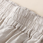 Buddha Stones Plain Lace Women's Harem Cotton Linen Pants With Pockets - image 18