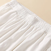 Buddha Stones Plain Lace Women's Harem Cotton Linen Pants With Pockets - image 25