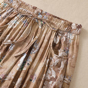 Buddha Stones Casual Flower Prints Design Women's Polyester 7-8 Length Pants With Pockets - image 18
