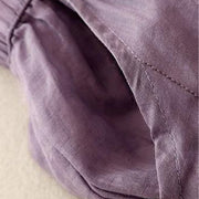 Buddha Stones Side Embroidery Design Cotton Women's 7-8 Length Wide Leg Pants With Pockets - image 5