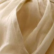 Buddha Stones Side Embroidery Design Cotton Women's 7-8 Length Wide Leg Pants With Pockets - image 9