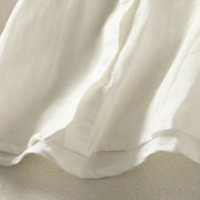 Buddha Stones Plain Single Breasted Women's Cotton Linen Shirt - image 14