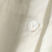 Buddha Stones Plain Single Breasted Women's Cotton Linen Shirt - image 9