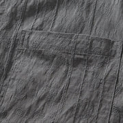 Buddha Stones Commute Plain Buttons Men's Short Sleeve Shirt With Pockets - image 9