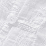 Buddha Stones Commute Plain Buttons Men's Short Sleeve Shirt With Pockets - image 13