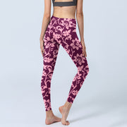 Buddha Stones Pink Sunflowers Print Gym Leggings Women's Yoga Pants - image 5