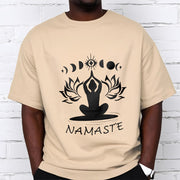 Buddha Stones Casual Meditative Figure Lotus Moon Eye Pattern Tee T-shirt - image 11