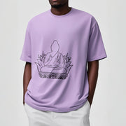 Buddha Stones Casual Meditation Buddha Pattern Tee T-shirt - image 18
