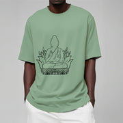 Buddha Stones Casual Meditation Buddha Pattern Tee T-shirt - image 16