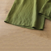 Buddha Stones Casual Retro Plain Women's Cotton Wide Leg Pants With Pockets Zipper - image 24