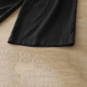 Buddha Stones Casual Retro Plain Women's Cotton Wide Leg Pants With Pockets Zipper - image 19