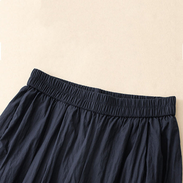 Buddha Stones Casual Hem Hollow Design Women's Cotton 7-8 Length Wide Leg Pants With Pockets - image 18