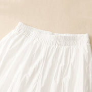 Buddha Stones Casual Hem Hollow Design Women's Cotton 7-8 Length Wide Leg Pants With Pockets - image 11