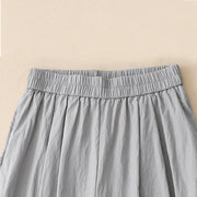 Buddha Stones Casual Hem Hollow Design Women's Cotton 7-8 Length Wide Leg Pants With Pockets - image 14