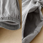 Buddha Stones Casual Hem Hollow Design Women's Cotton 7-8 Length Wide Leg Pants With Pockets - image 16