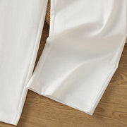 Buddha Stones Casual Hollow Lace Waistband Design Women's Cotton Linen Wide Leg Pants With Pockets - image 38