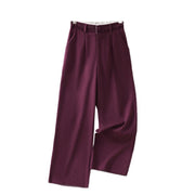 Buddha Stones Casual Hollow Lace Waistband Design Women's Cotton Linen Wide Leg Pants With Pockets - image 26