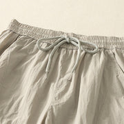 Buddha Stones Summer Vintage Plain Drawstring Cuffed Women's Pants With Pockets - image 2