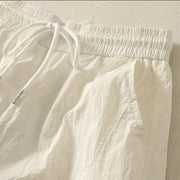 Buddha Stones Summer Vintage Plain Drawstring Cuffed Women's Pants With Pockets - image 11