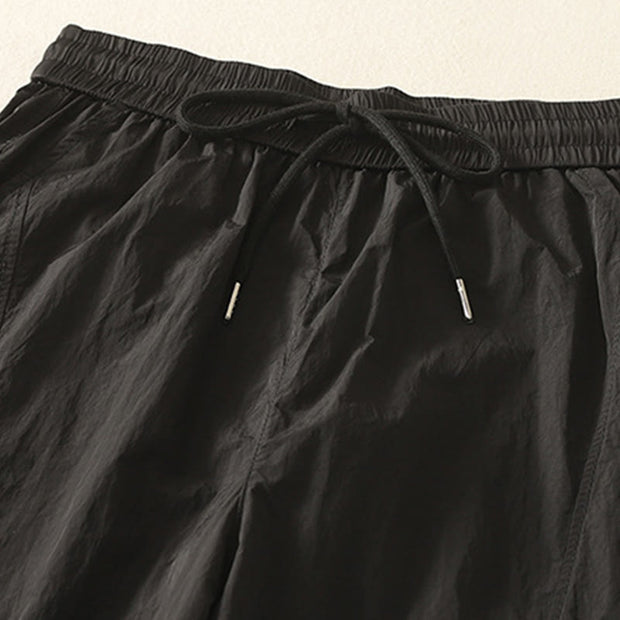 Buddha Stones Summer Vintage Plain Drawstring Cuffed Women's Pants With Pockets - image 17
