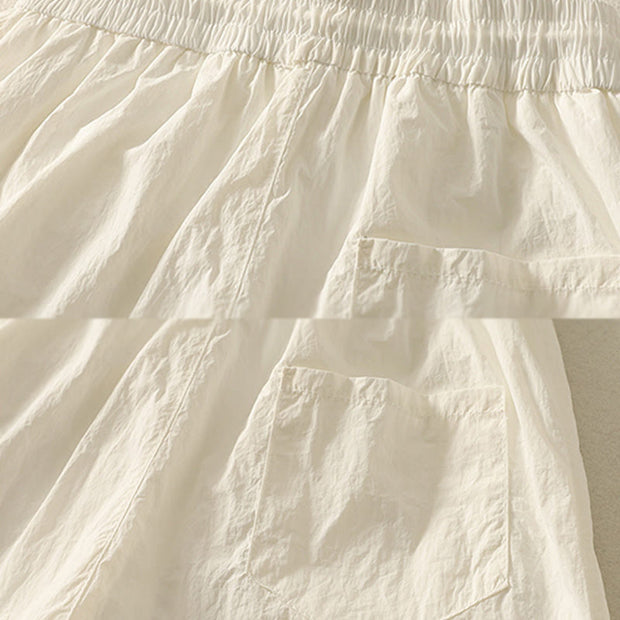 Buddha Stones Summer Vintage Plain Drawstring Cuffed Women's Pants With Pockets - image 15