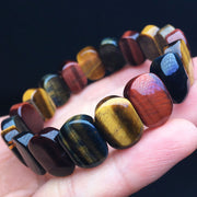 Buddha Stones Natural Colored Tiger Eye Oval Beads Strength Bracelet - image 11