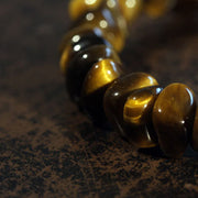 Buddha Stones Tiger Eye Irregular Blocks Courage Bracelet - image 8