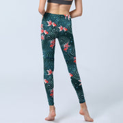 Buddha Stones Red Koi Fish Water Ripple Print Gym Leggings Women's Yoga Pants - image 7