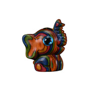 Buddha Stones 2Pcs Mini Rainbow Eucalyptus Elephant Carved Strength Decoration - image 10