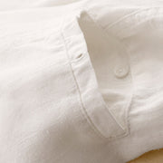 Buddha Stones Drawstring A-line Elastic Waist Cotton Women's Skirt With Button Pockets - image 10