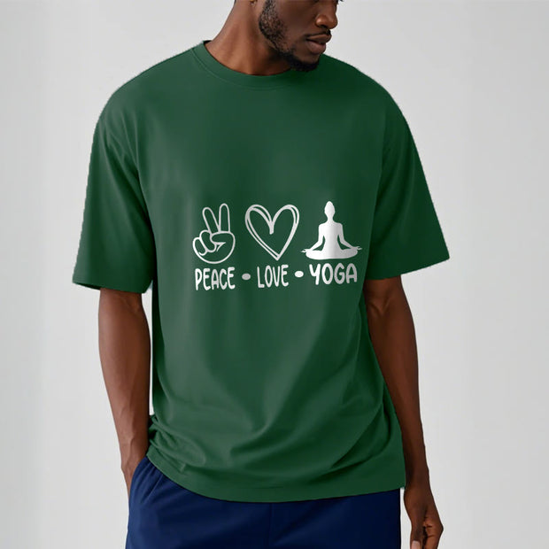Buddha Stones Casual Hand Gesture Heart Yoga Pose Pattern Tee T-shirt - image 12