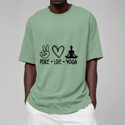 Buddha Stones Casual Hand Gesture Heart Yoga Pose Pattern Tee T-shirt - image 16