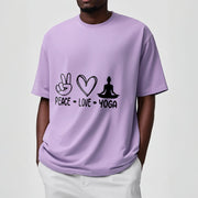Buddha Stones Casual Hand Gesture Heart Yoga Pose Pattern Tee T-shirt - image 18