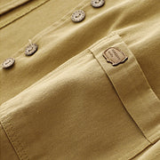 Buddha Stones Solid Color Front Buttons Sleeveless Women's Cotton Waistcoat With Pockets - image 7