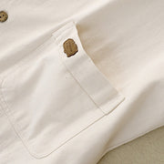 Buddha Stones Solid Color Front Buttons Sleeveless Women's Cotton Waistcoat With Pockets - image 16