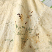 Buddha Stones Commute Chinese Frog-Button Long Lantern Sleeve Women's Cotton Linen Shirt - image 7