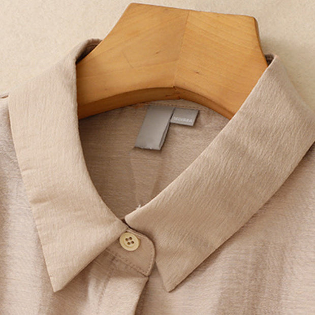 Buddha Stones 2Pcs Shirt Top 7-8 Length Skirt With Pockets Cotton Linen Clothing Women's Set - image 17