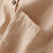 Buddha Stones 2Pcs Shirt Top 7-8 Length Skirt With Pockets Cotton Linen Clothing Women's Set - image 18