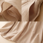 Buddha Stones 2Pcs Shirt Top 7-8 Length Skirt With Pockets Cotton Linen Clothing Women's Set - image 23