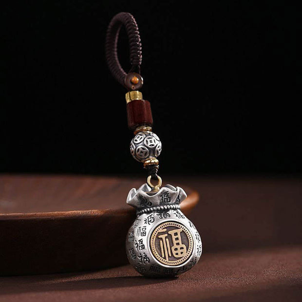 FREE Today: Luck Fu Character Money Bag Making Money Every Day Fortune Key Chain